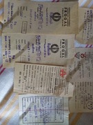 papierowe metki ze szmatek PRL NOWE rarytas 