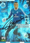 Łukasz SURMA karta panini oryginalny autograf RUCH CHORZÓW