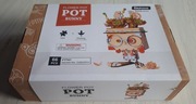 Drewniana doniczka Królik puzzle 3D DIY Robotime 