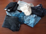 Jeansy mix rozm 32,34,36 Bershka i pozostałe 