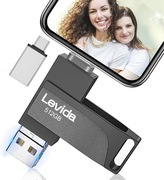Pamięć USB Levida 512 GB do telefonu, zewnętrzna pamięć USB 3.0 na iOS