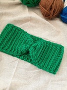 Ciepła wełniana opaska na zimę, rękodzieło, prezent, opaska na szydełku 