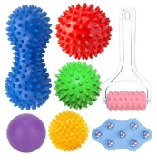 MUMUWIND ZESTAW DO MASAŻU STÓP PLECÓW , NÓG I DŁONI 7 ELEMENTÓW.