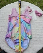 Trykot kostium baletowy dla dziewczynki + gumka do włosów