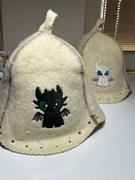 Zestaw czapek do sauny dla niej i dla niego