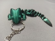 Flexi jaszczurka Ksawery - ruchoma jaszczurka zielono - czarna