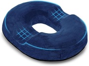 Poduszka do siedzenia z pianki memory granatowa