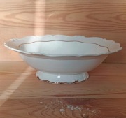 Miska salaterka biała że złoceniami Sorau vintage