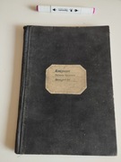 Księgowość Starogard gdański, stary zeszyt w twardej oprawie 