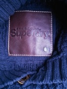 Superdry Japan style oryginalny sweter, golf męski wełniany rozm. L