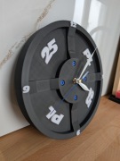 Zegar sztangisty – stylizowany na talerz obciążeniowy druk 3D 