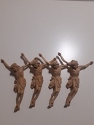 Rzezba drewniana, Jezus, pasyjka, 4 sztuki