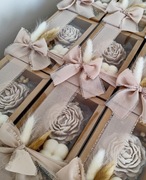 Zestaw prezentowy świece sojowe, podziękowanie, urodziny, ślub, chrzest.