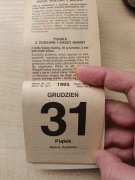 Stary kalendarz z 1993 roku "LEKARZ DOMOWY"