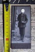 Stara fotografia karton chłopiec komunia Bytom 1900-1920 zdjęcie  Niemcy