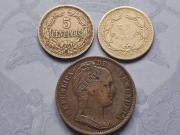 Wenezuela centavo centimos 1876 1896 1858 rok rzadkie