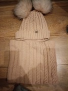 Czapka z kominem dziewczęca 