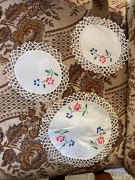 Ręcznie haftowane serwety serwetki antyk