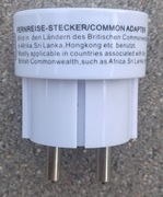 Adapter sieciowy przejściówka gniazdka Typ D - Sri Lanka Afryka ZEA...
