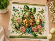 Obraz diamond painting 30x30 cm pisanki mozaika gotowy rękodzieło