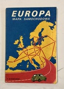 Polska mapa samochodowa Europy z 1981r