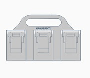 Solidny koszyk na baterie Dewalt 20V Walizka na 6 szt baterii