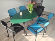 Zestaw krzeseł konferencyjnych MDD GAYA – 6 szt., stan IDEALNY!!!