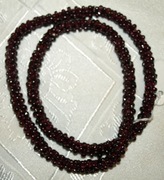 Naszyjnik naturalny korale czerwony granat  bardzo gruby 55