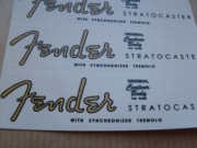 Fender Stratocaster Logo Dekal