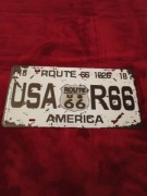 Replika kopia tablica rejestracyjna Route USA R66 30x15 cm