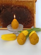 Świeca pisanka z wosku pszczelego