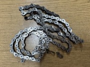 Łańcuch rowerowe KMC X9 spinka niski przebieg