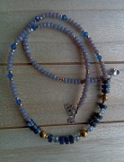 Naszyjnik szaro-niebieski 