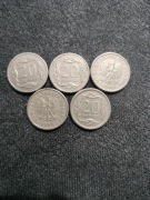 5x 20 groszy 1998r.