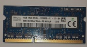 PAMIĘĆ RAM DDR3 SK HYNIX 4GB 1Rx8 PC3L 12800S