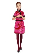 Lalka Barbie - Qipao