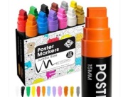 ZENO JUMBO ACRYLIC PAINT MARKERS 3w1 MARKERY DO PLAKATÓW  GRAFITI 12 KOLOR.