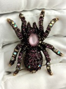 NOWA Broszka przypinka pająk z cyrkoniami elegancka