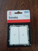 Wyłącznik podwójny Podtynkowy Ospel biały ŁP-7R/m/00