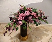 STROIK na grób cmentarz kompozycja WIĄZANKA na płytę nagrobną