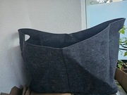 KOSZ FILCOWY NA DREWNO OPAŁOWE DO KOMINKA TORBA Z UCHWYTAMI UNIWERSALNY