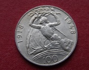Czechosłowacja 100 Koron 1948 - 30-lecie Niepodległości - PIĘKNA