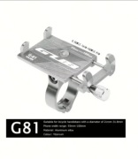 Uchwyt rowerowy do hulajnogi Raltek G-81 szary/srebrny