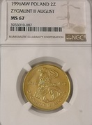2 zł Zygmunt II August NGC MS67 