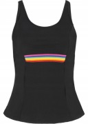 Top damski 38 modelujący plażowy czarny KOŃCÓWKA SERII 