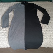 Sukienka czarno-szara "Zara" - rozm.XL