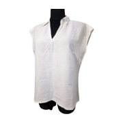 * LNIANA KOSZULA BLUE MOTION biała M 40/42 LEN