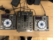 Konsola DJ 2x DENON DN-S1000 + PIONEER DJM400