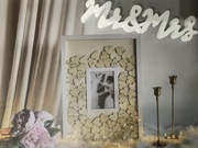 Ksiega gości z ramką na zdjęcie ślub wesele 31x43 serca serduszka 72 mr&mrs