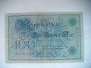 Banknot Niemcy - 100 Marek 1908 r.